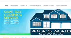 Desktop Screenshot of anasmaidservices.com