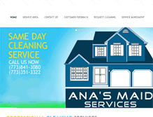 Tablet Screenshot of anasmaidservices.com